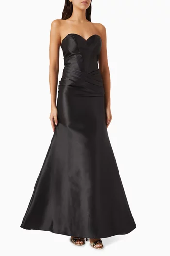 Corset Gown in Mikado