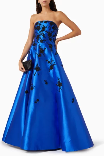 Embellished Off-shoulder Gown