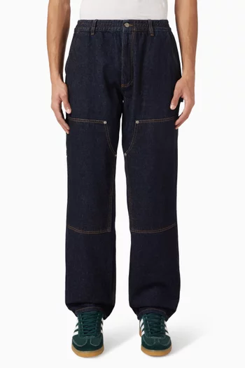 Clay Double Knee Pants in Denim