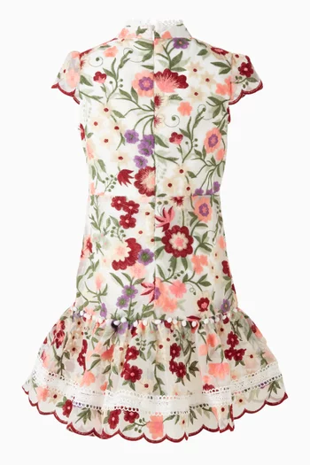 فستان آنيا قصير مطرز