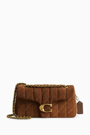 Tabby 26 Quilted Shoulder Bag in Suede