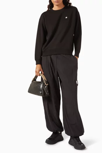Boke Flower Embroidered Sweatshirt in Cotton