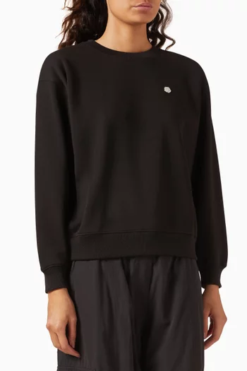 Boke Flower Embroidered Sweatshirt in Cotton