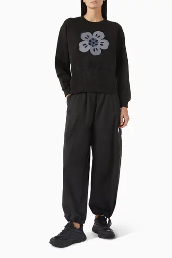 Boke Flower Embroidered Sweatshirt in Cotton
