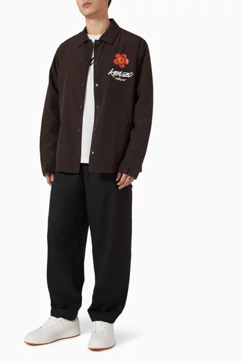 جاكيت بتصميم غير مبطن مزين بزهرة بوكي