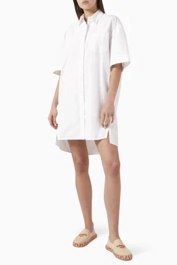 Cocoon Shirt in Cotton-poplin