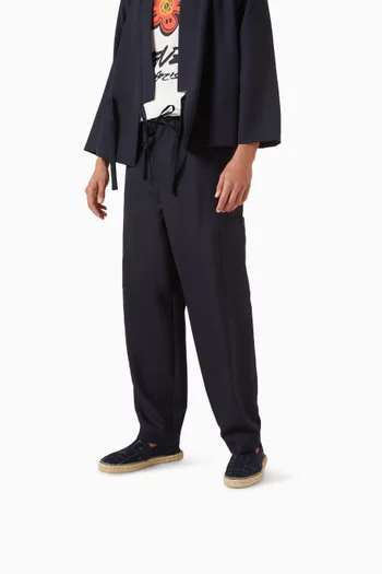 حذاء إسبادريل بنقشة منسوجة دينم