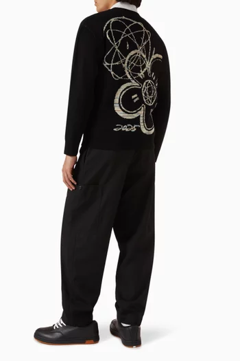 كارديغان صوف منسوج للجنسين كينزو × فوتورا 2000