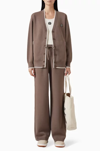 كارديغان مطرز بزهرة بوكي 2.0‏ مزيج صوف