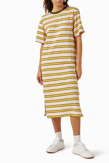 Coast Lines Stripes T-shirt Dress in Cotton