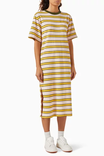 Coast Lines Stripes T-shirt Dress in Cotton