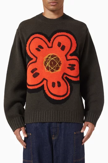 سترة مطرزة صوف كينزو × فوتورا 2000