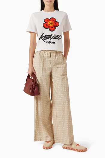 تي شيرت بقصة فضفاضة قطن كينزو × فوتورا 2000