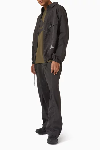 قميص بنمط جاكيت 69 نايلون معالج