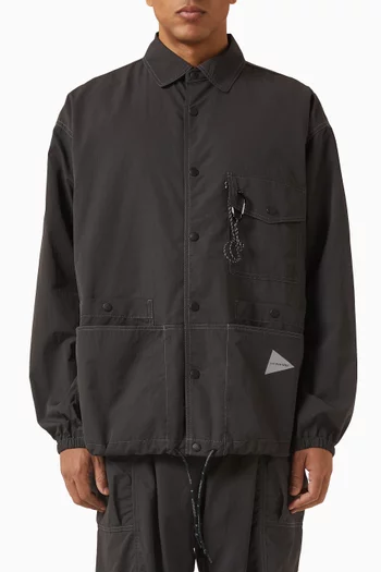 قميص بنمط جاكيت 69 نايلون معالج