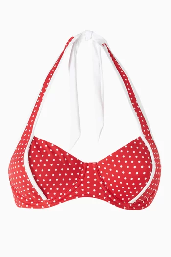 Fin Underwire Halter Bikini Top