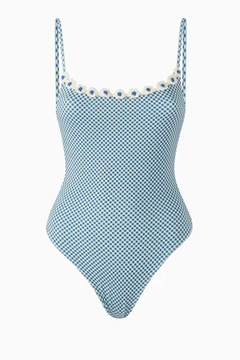 Juliet Crochet-trim One-piece Swimsuit