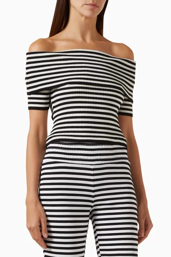 Lola Off-shoulder Top in Viscose Blend