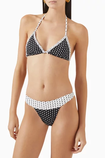 Nick Ruffle Triangle Bikini Top