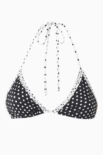 Nick Ruffle Triangle Bikini Top