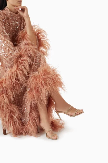 Chandelier 80 Sandals in Satin