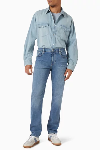 Modern Western Shirt in Denim