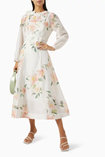 Floral Print Midi Dress