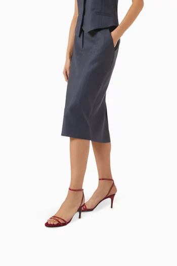 Laura 75 Sandals in Faux Leather