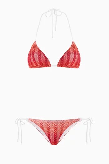 Zig-zag Bikini Set