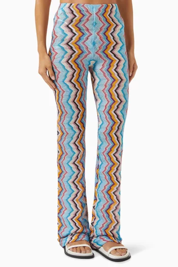 Zigzag Knit Pants