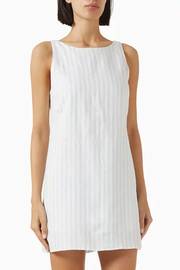 فستان روزموند بظهر مكشوف كتان