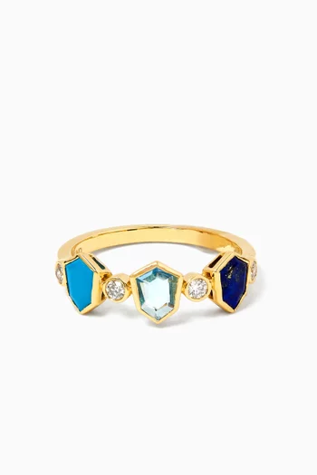 Spring Diamond Ring in 18kt Yellow Gold