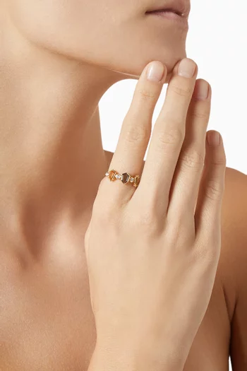 Spring Diamond Ring in 18kt Yellow Gold