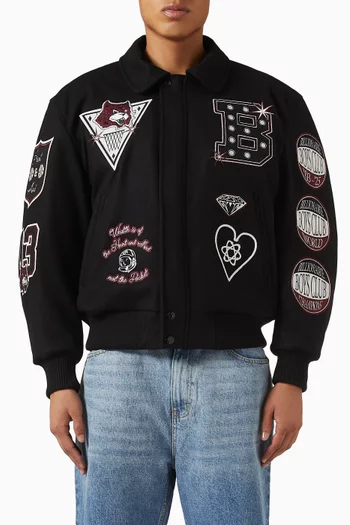 Alumni Varsity Jacket in Wool Blend