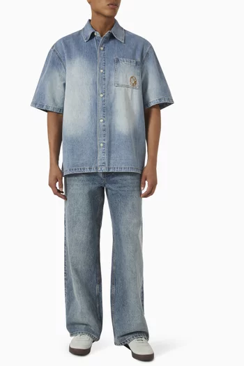 Astro Wide-leg Jeans in Denim