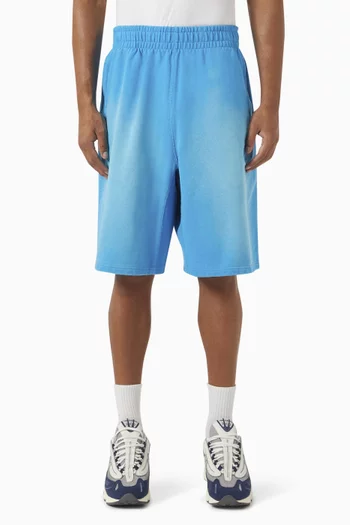 Oversized Arch Logo Shorts in Cotton