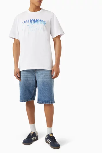 Great Wave Arch Logo T-shirt in Cotton