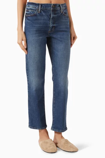 The Borrowed Cropped Jeans in Denim