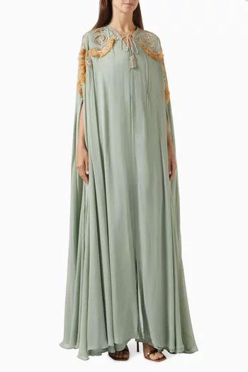 Embellished Drawstring Kaftan