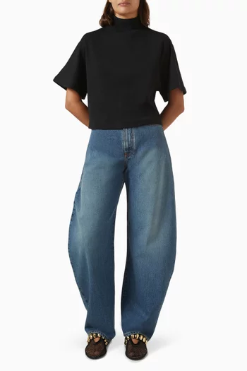 High-rise Round Jeans