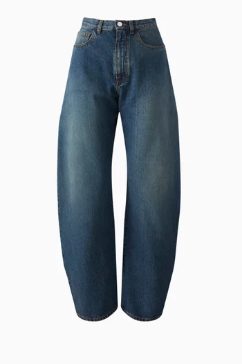 High-rise Round Jeans