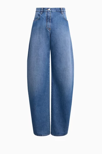 Low-waist Round Jeans in Denim