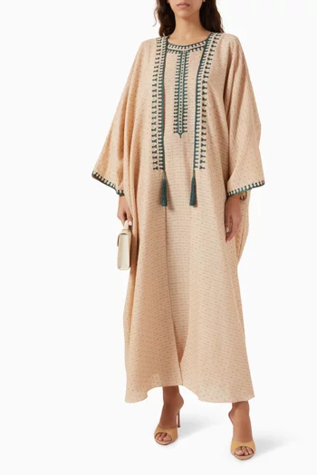 Embroidered Abaya & Dress Set