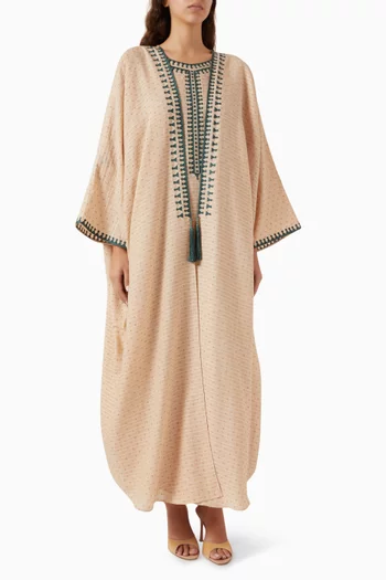 Embroidered Abaya & Dress Set
