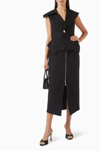 Button Sleeveless Waistcoat