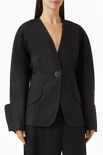 Puff-sleeve Jacket