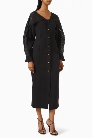 Lace-yoke Dress