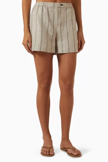 Relaxed-fit Linen Shorts