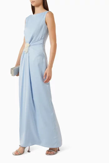 فستان لازولي كريب ستان