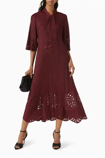 Leontine Cutwork Midi Dress